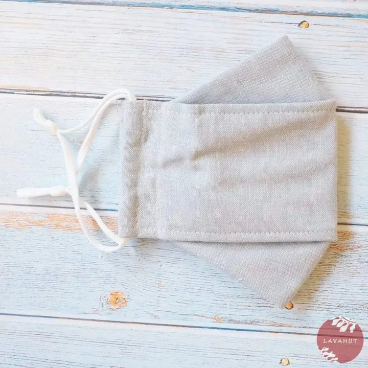 Antimicrobial Silvadur™ + Origami 3d Face Mask • Whitewashed Denim - Made in Hawaii