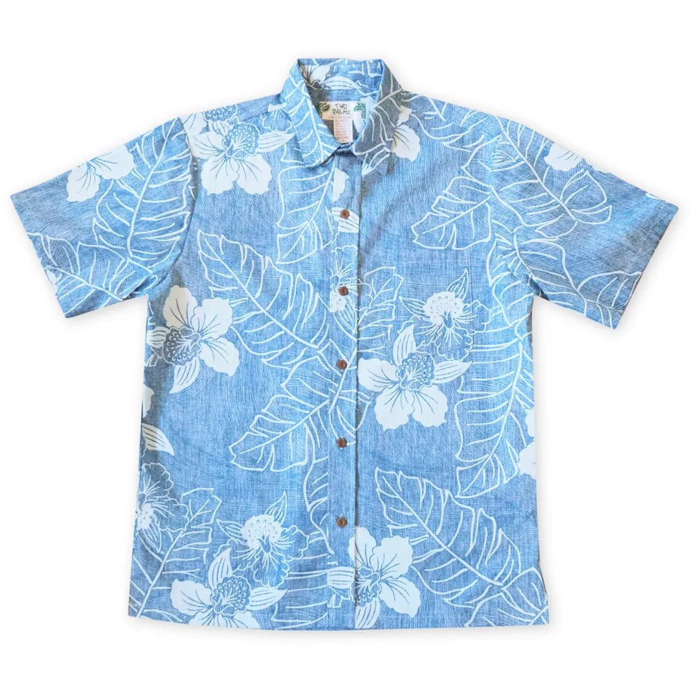 Aqua Ka'anapali Hawaiian REVERSE Shirt – Authentic Hawaiian Reverse Men's Shirts by Lavahut