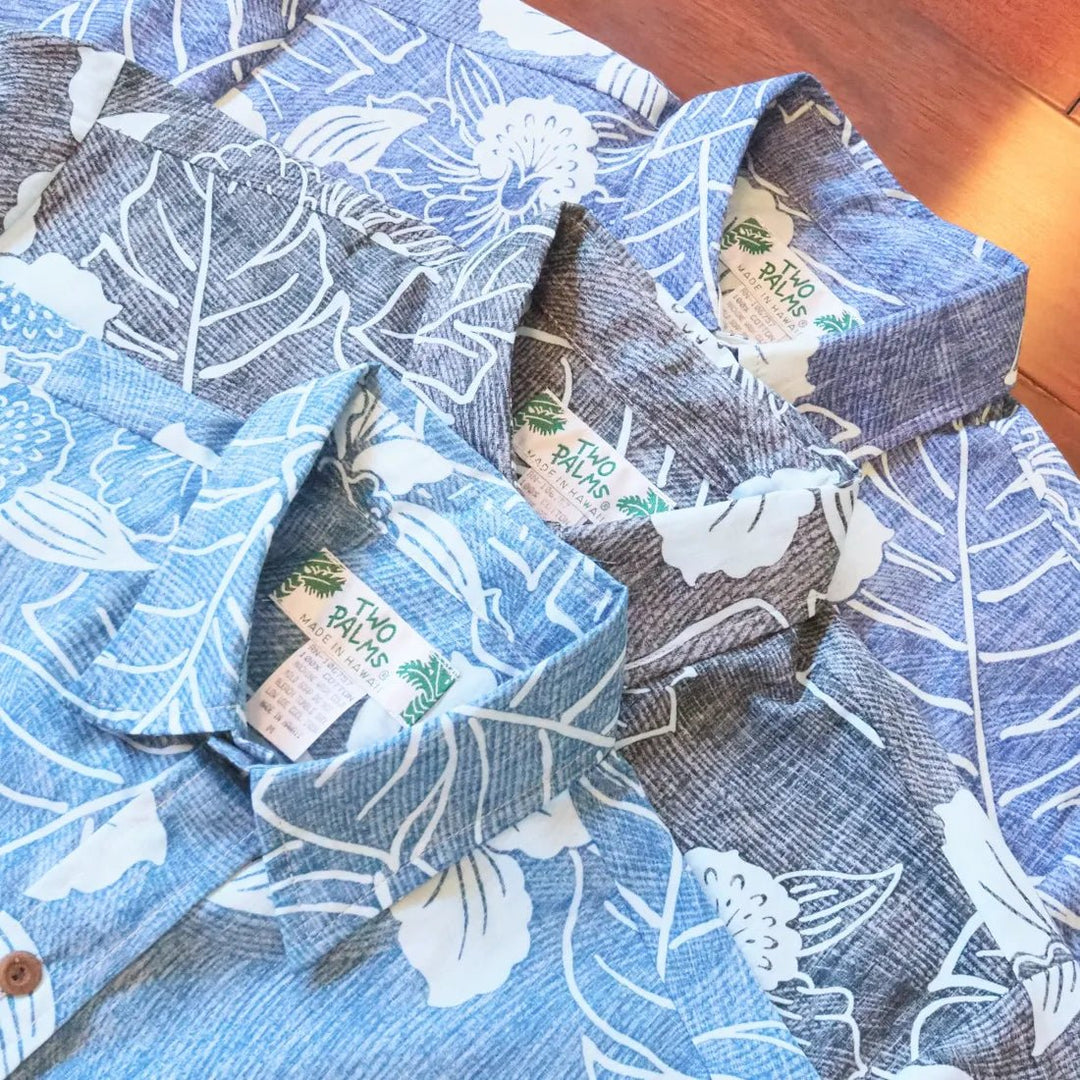 Aqua Ka'anapali Hawaiian REVERSE Shirt – Authentic Hawaiian Reverse Men's Shirts by Lavahut