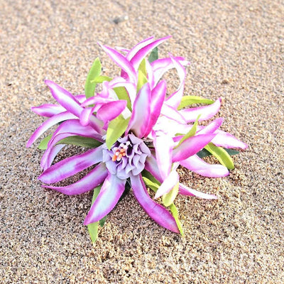 Aster Purple Hawaiian Flower Hair Clip - Made In Hawaii