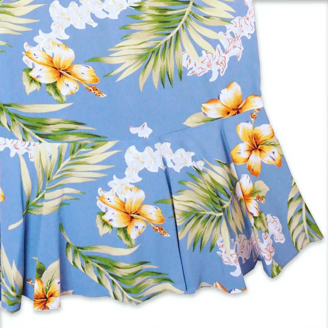 Atoll Blue Laka Hawaiian Dress - Made in Hawaii