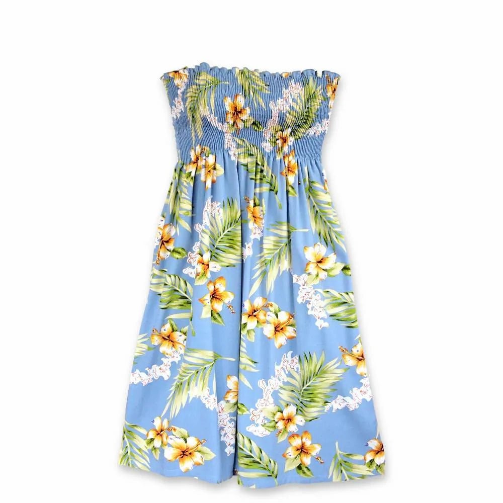 Atoll Blue Moonkiss Hawaiian Dress – Authentic Hawaiian Short Dresses by Lavahut