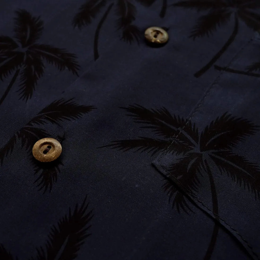 Balmy Black Hawaiian Rayon Shirt - Made In Hawaii