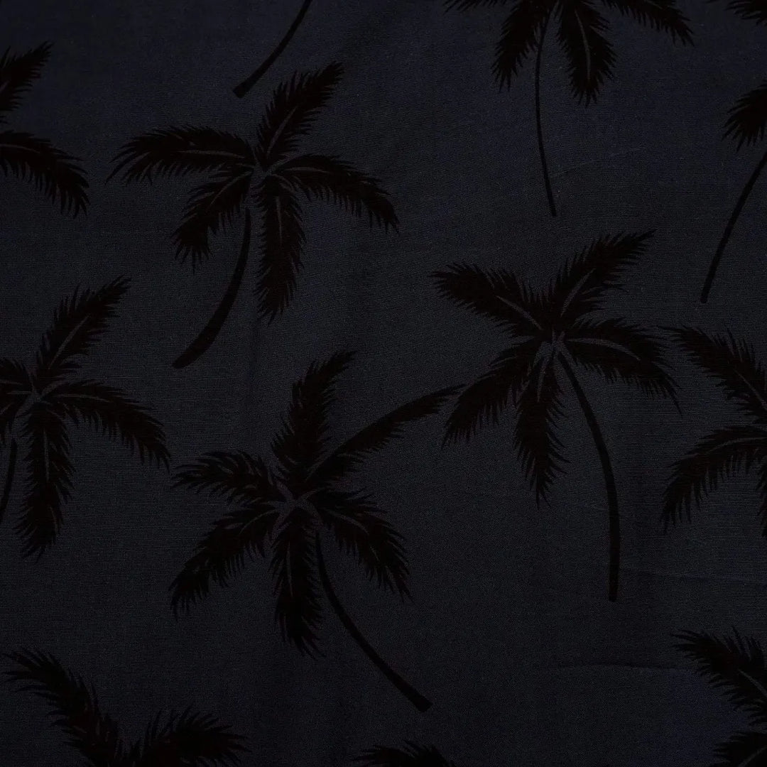 Balmy Black Hawaiian Rayon Shirt - Made in Hawaii