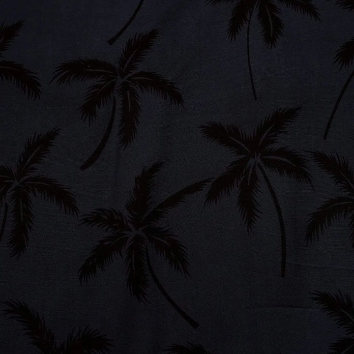 Balmy Black Hawaiian Rayon Shirt - Made in Hawaii