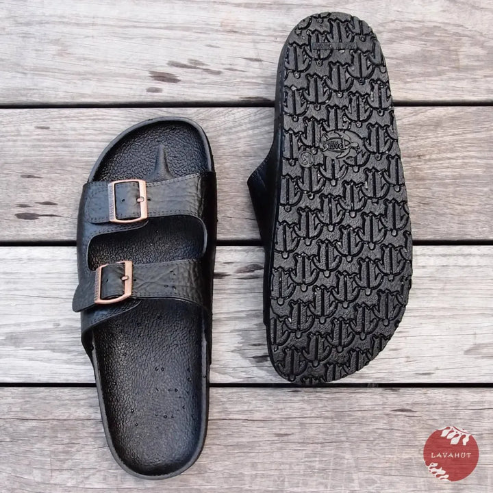 Black Buckle™ - Pali Hawaii Sandals - Made in Hawaii