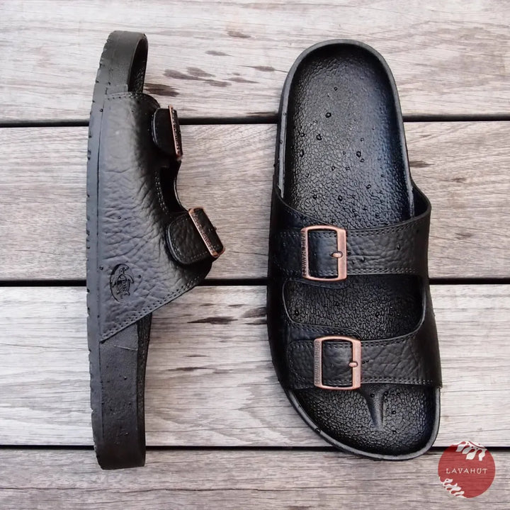 Black Buckle™ - Pali Hawaii Sandals - Made in Hawaii