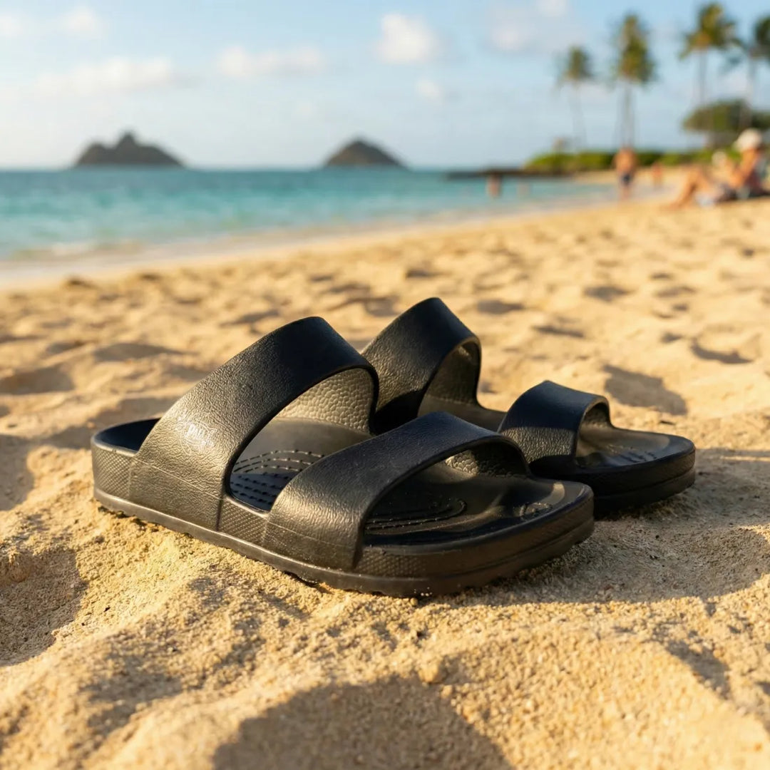 Black Cruz™ - Pali Hawaii Sandals - Made in Hawaii