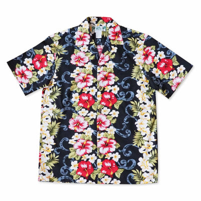 Black Mist Hawaiian Cotton Shirt - s / Black - Men’s Shirts