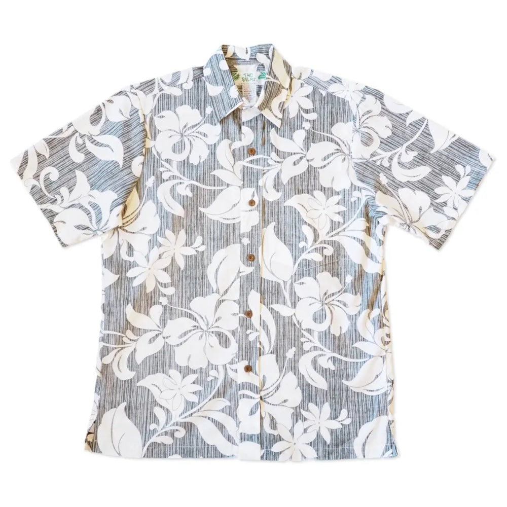 Black Nanakuli Hawaiian Reverse Shirt - Made in Hawaii