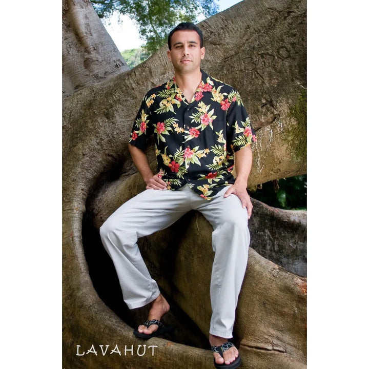 Blacksand Hawaiian Rayon Shirt - Made in Hawaii