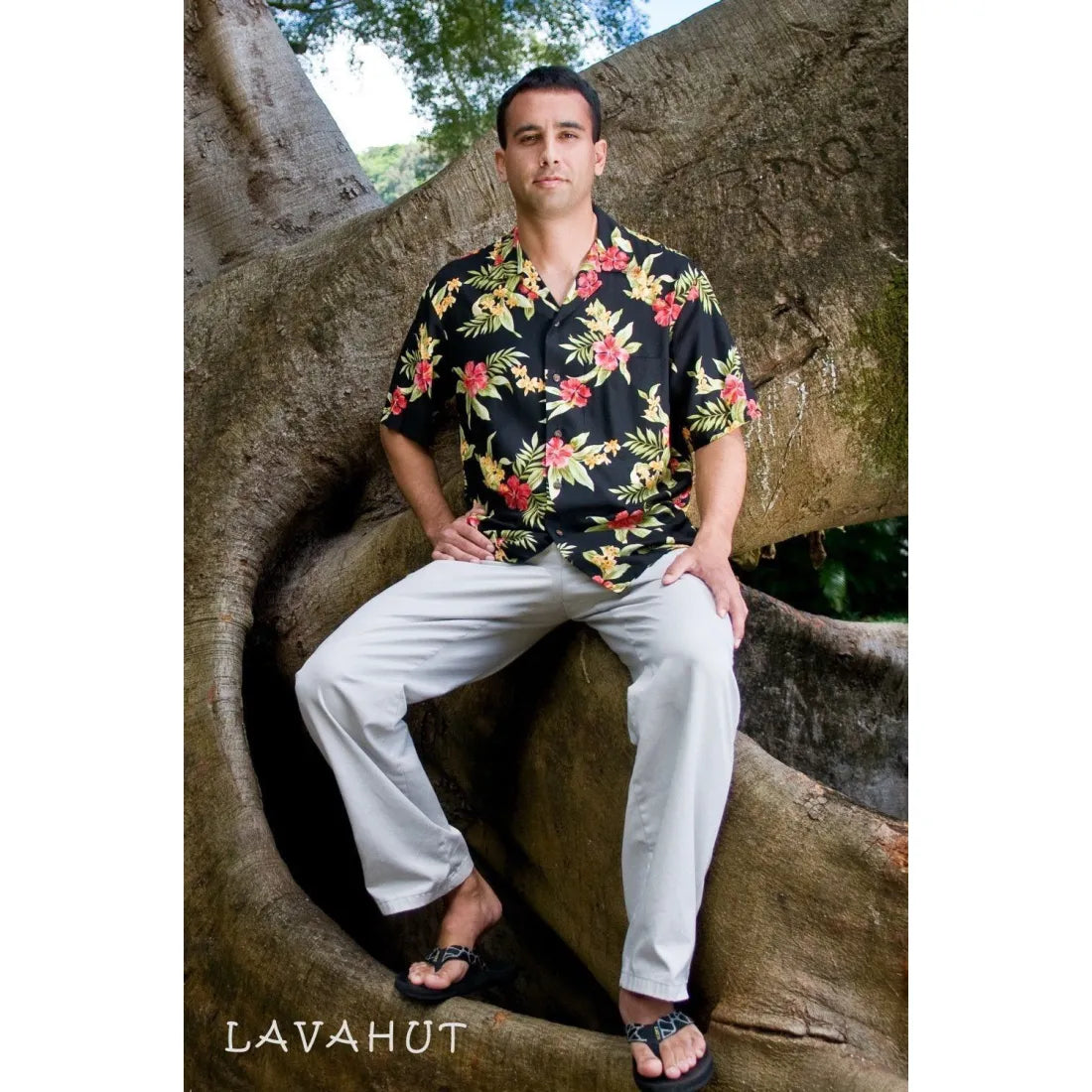 Blacksand Hawaiian Rayon Shirt - Made In Hawaii