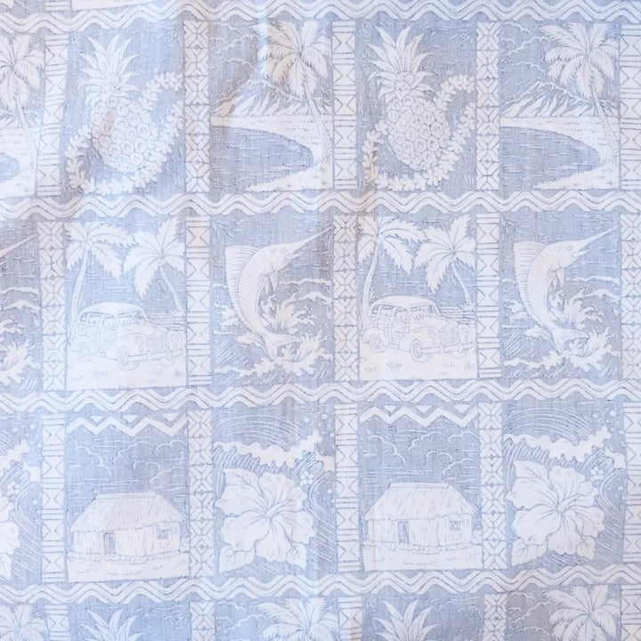 Blue Haleakala Sky Hawaiian REVERSE Shirt – Authentic Hawaiian Reverse Men's Shirts by Lavahut