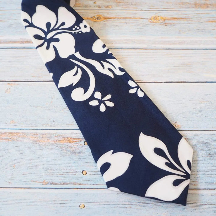 Blue Haleiwa Hawaiian Necktie - Made in Hawaii