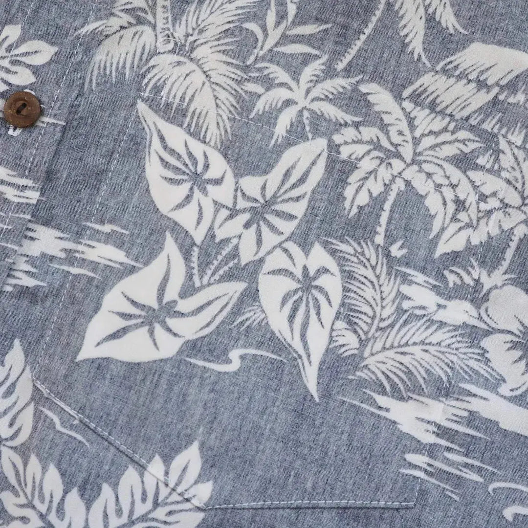 Blue Island Hawaiian Reverse Shirt Made in Hawaii