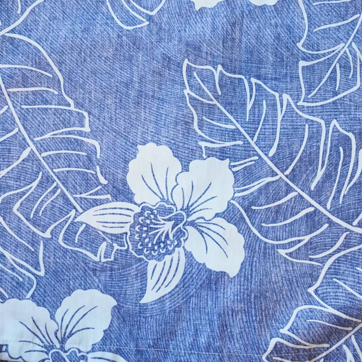 Blue Ka'anapali Hawaiian REVERSE Shirt – Authentic Hawaiian Reverse Men's Shirts by Lavahut
