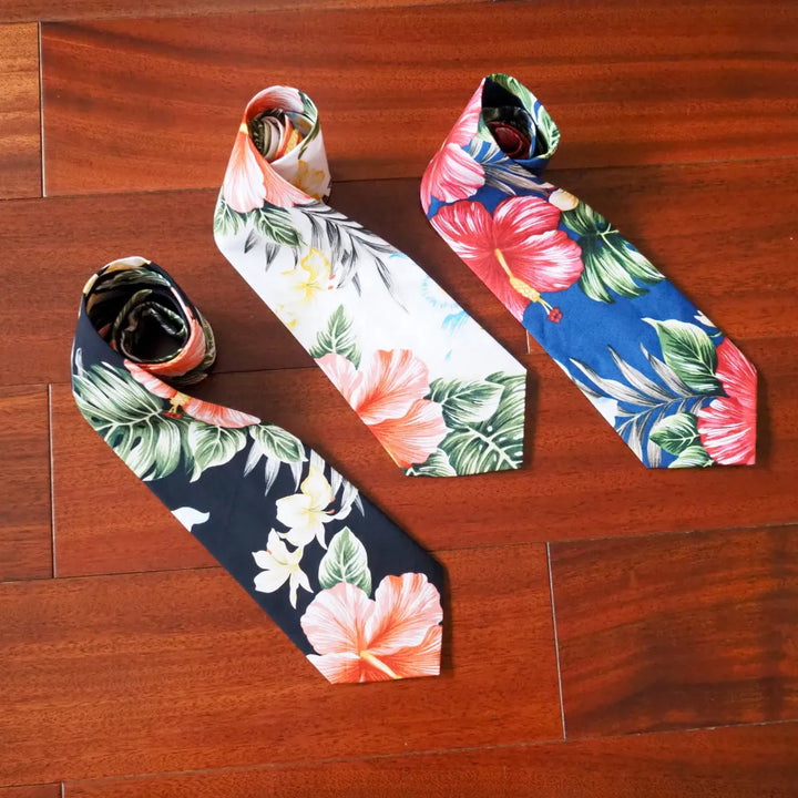 Blue Ke’e Hawaiian Necktie - Made in Hawaii