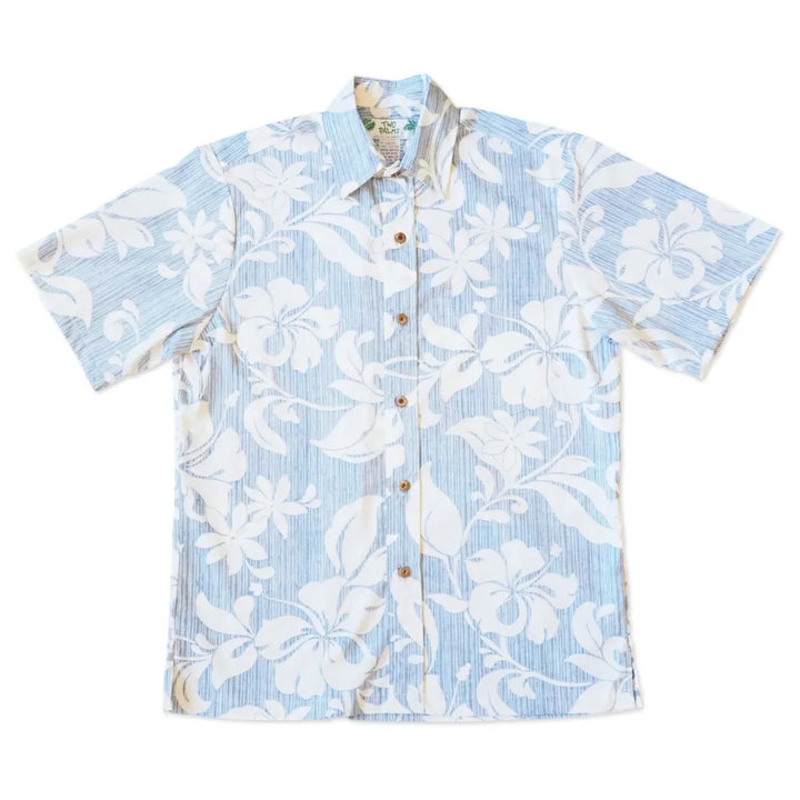 Blue Nanakuli Hawaiian Reverse Shirt - Made in Hawaii