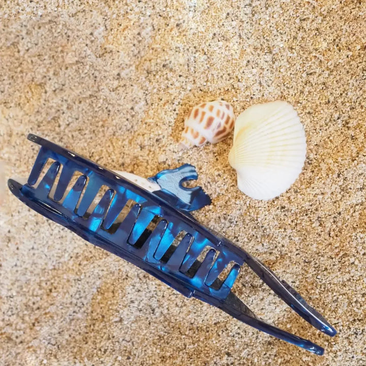 Blue Whale Hawaiian Hair Claw - Made in Hawaii