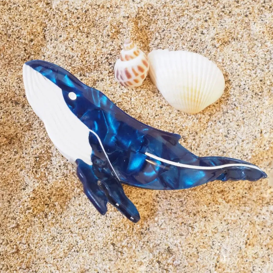 Blue Whale Hawaiian Hair Claw – Authentic Hawaiian Hair Accessories by Lavahut