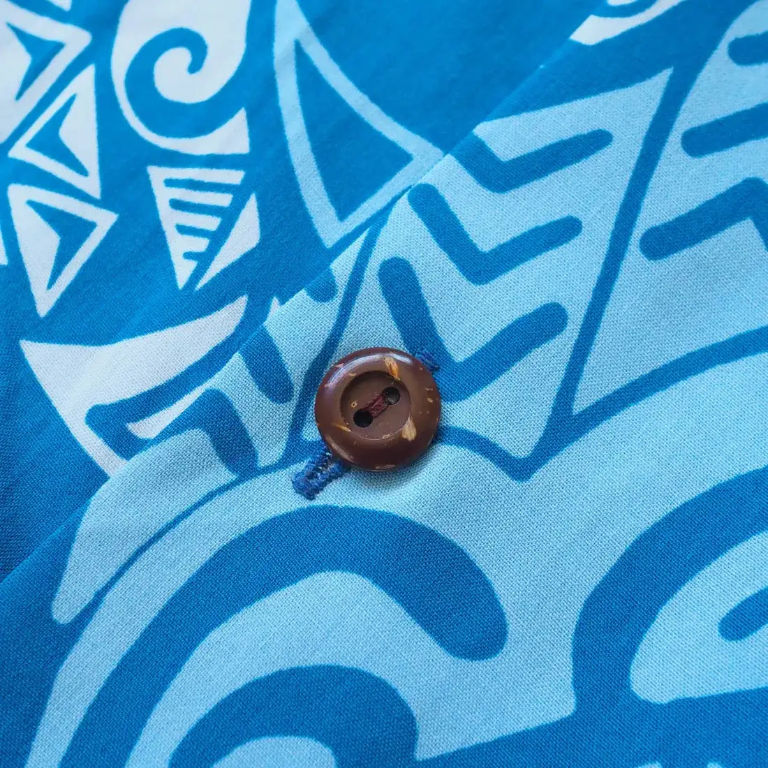 Mana Blue Hawaiian Rayon Shirt - Made in Hawaii