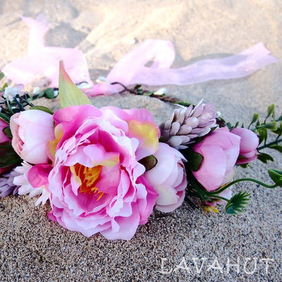 Bohemian Pink Flower Crown - Made In Hawaii