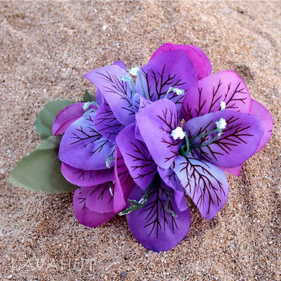 Bougainvillea Purple Hawaiian Flower Hair Clip - Made In Hawaii