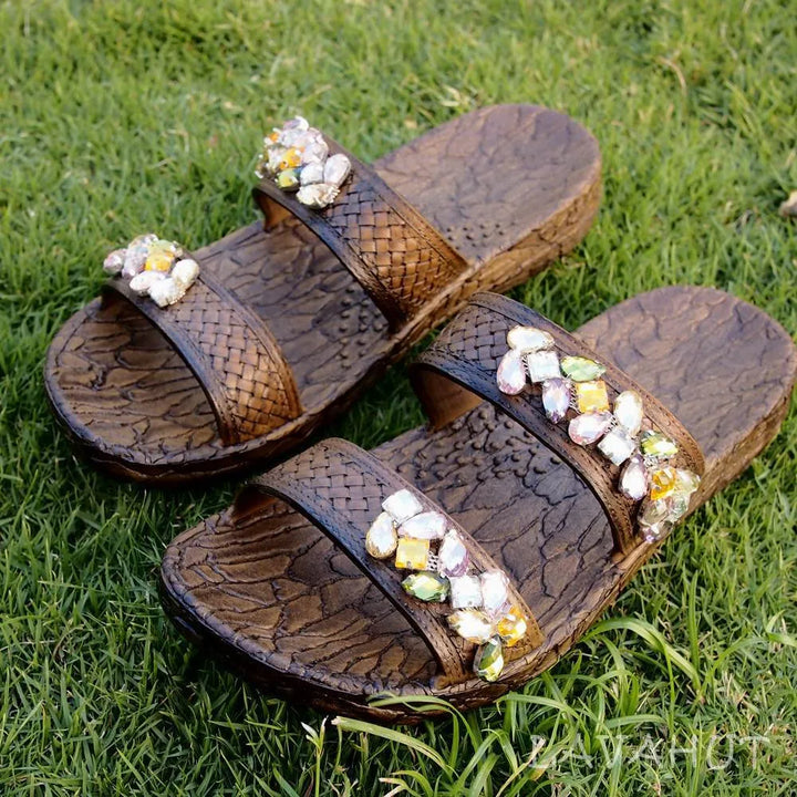 Brown Jane Dazzle Jandals® - Pali Hawaii - Made in Hawaii