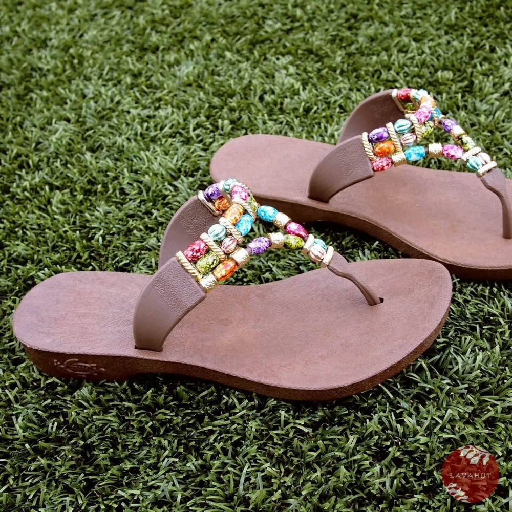 Brown Sparkle Karma™ - Pali Hawaii Sandals - Made in Hawaii