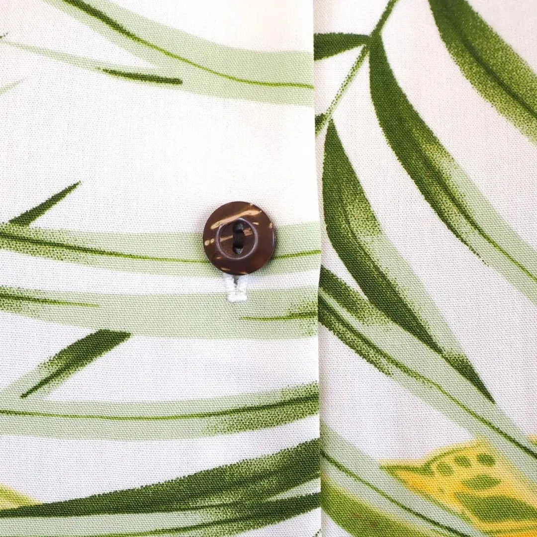 Calla Lily White Women’s Hawaiian Rayon Shirt - Made in Hawaii