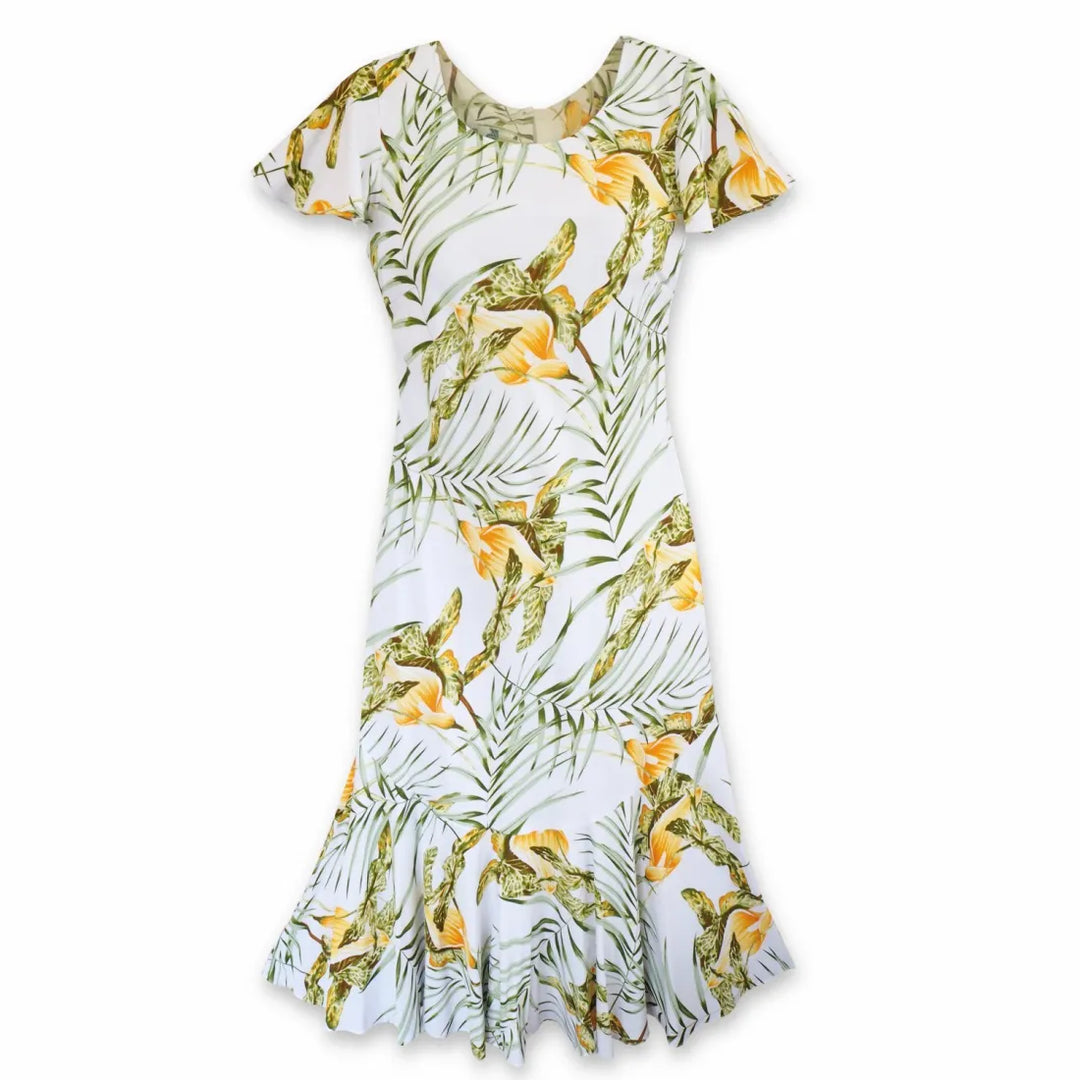 Calla White Malia Hawaiian Dress - Made in Hawaii