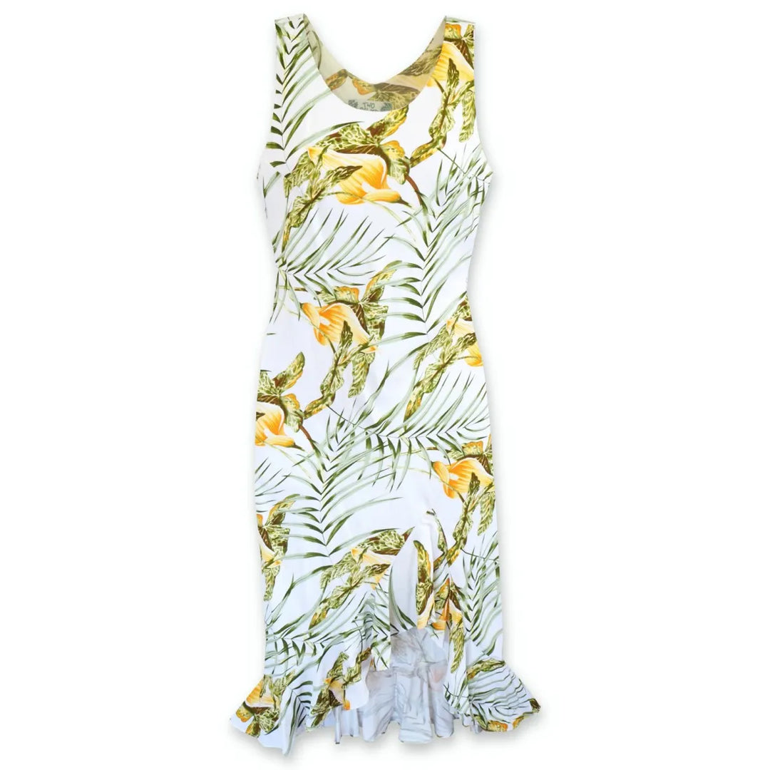 Calla White Naniloa Hawaiian Dress - Made in Hawaii