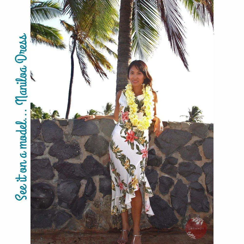 Calla White Naniloa Hawaiian Dress - Made In Hawaii
