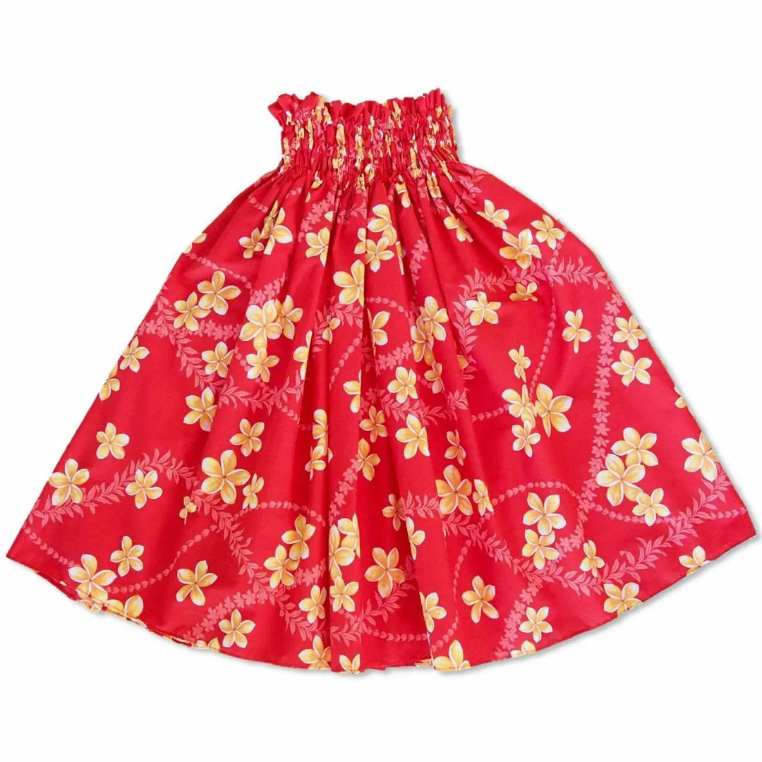 Candy Red Single Pa’u Hawaiian Hula Skirt - Made in Hawaii