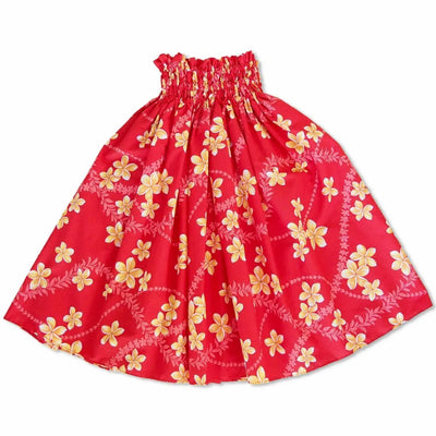 Candy Red Single Pa’u Hawaiian Hula Skirt - Made In Hawaii