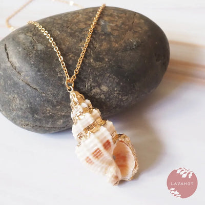Cerithium Seashell Hawaiian Pendant Necklace - Made In Hawaii