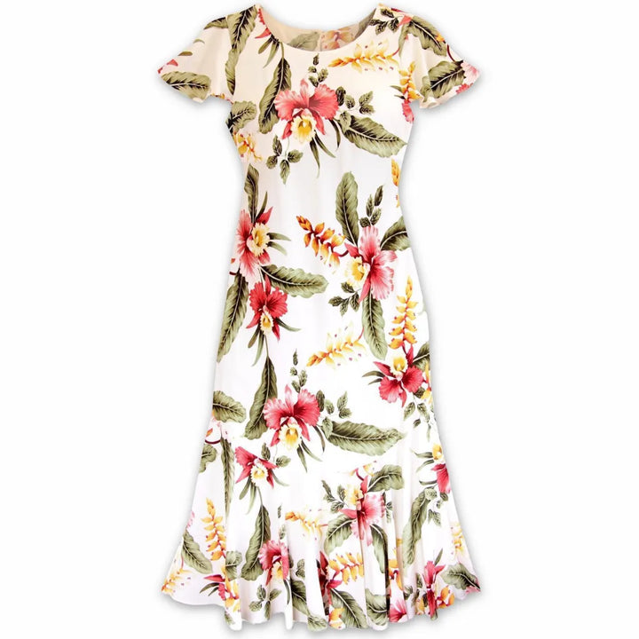 Cloud Cream Malia Hawaiian Dress - Made in Hawaii