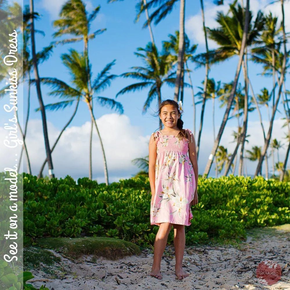 Cloud Cream Sunkiss Hawaiian Girl Dress – Authentic Hawaiian Girl's Hawaiian Dresses by Lavahut