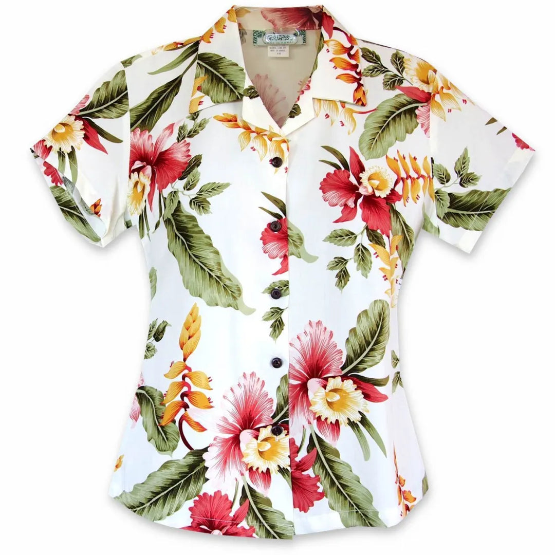 Cloud Lady’s Hawaiian Rayon Blouse - Made in Hawaii