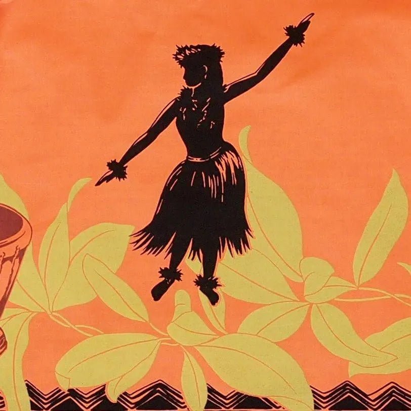 Dancers Orange Double Pa'u Hawaiian Hula Skirt – Authentic Hawaiian Pa'u Hula Skirt by Lavahut