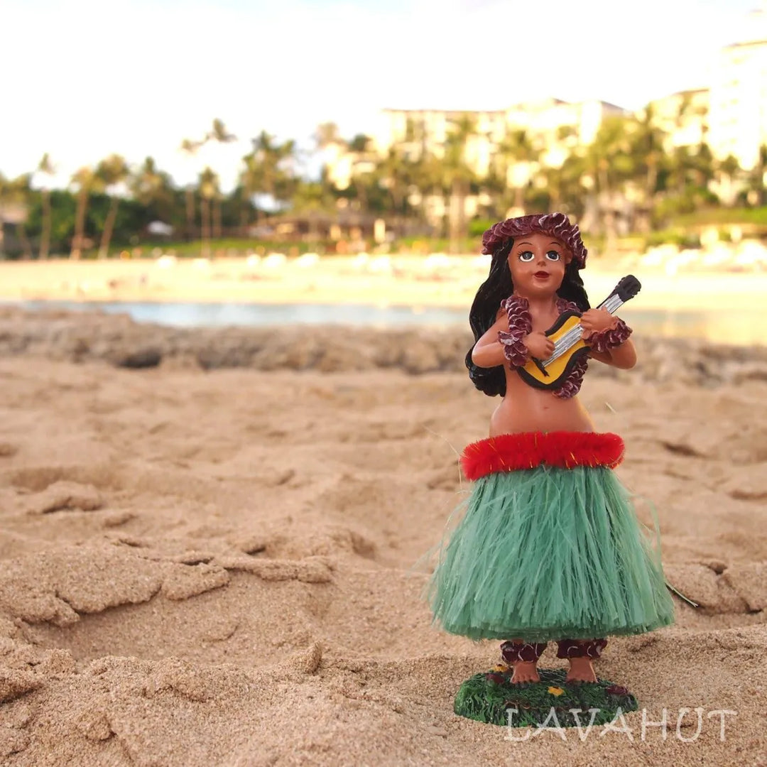 Dashboard Hawaiian Hula Girl Doll - Made in Hawaii