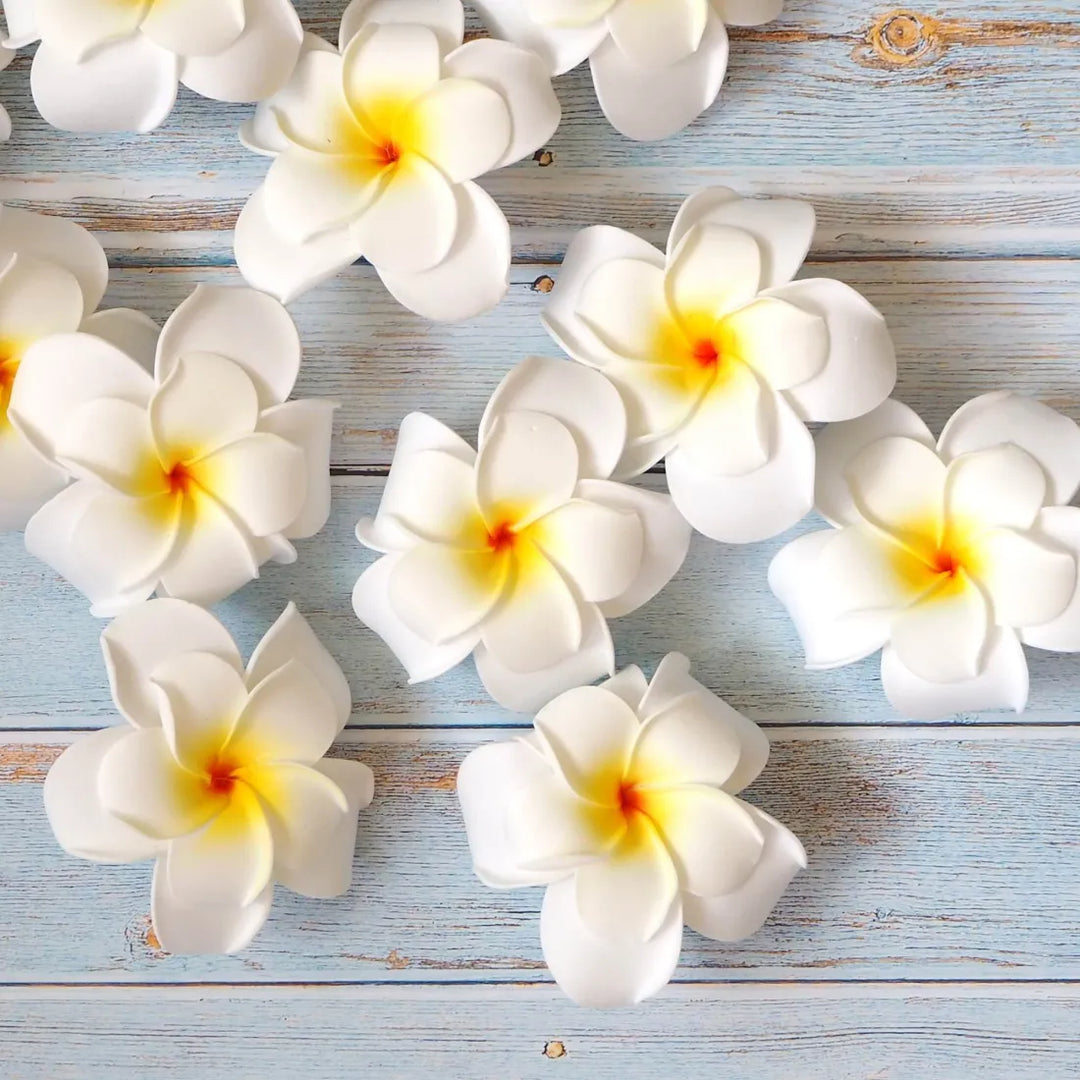 Double Plumeria Flower Hair Clip - Made in Hawaii