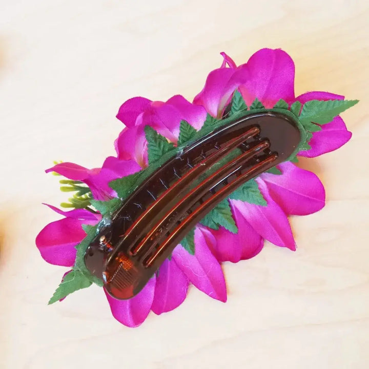 Eden Purple Hawaiian Flower Hair Clip - Made in Hawaii