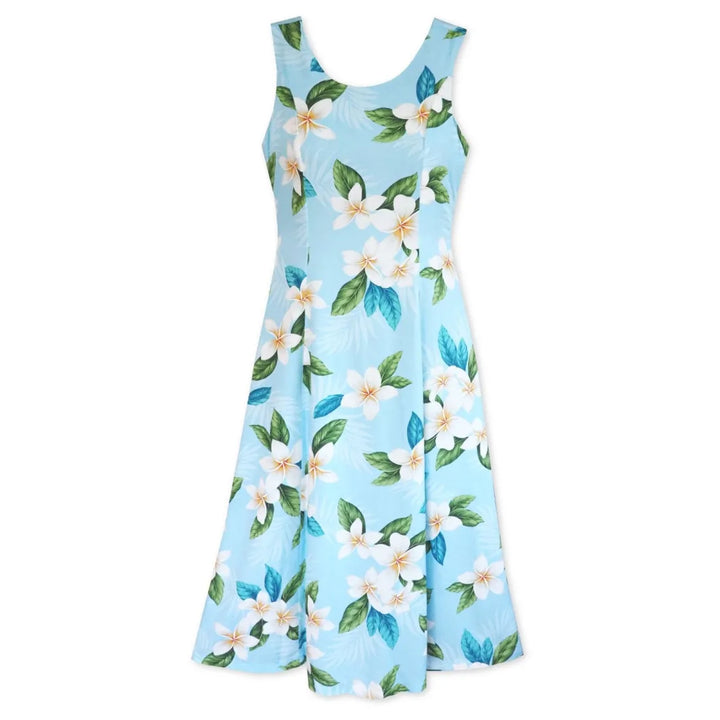 Escape Blue Darling Midi Hawaiian Dress - Made in Hawaii