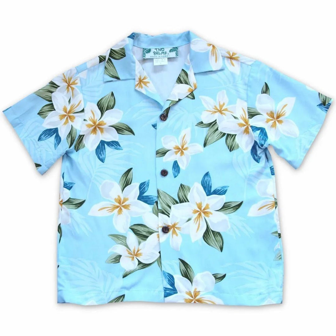 Escape Blue Hawaiian Boy Shirt – Authentic Hawaiian Boy's Hawaiian Shirts by Lavahut
