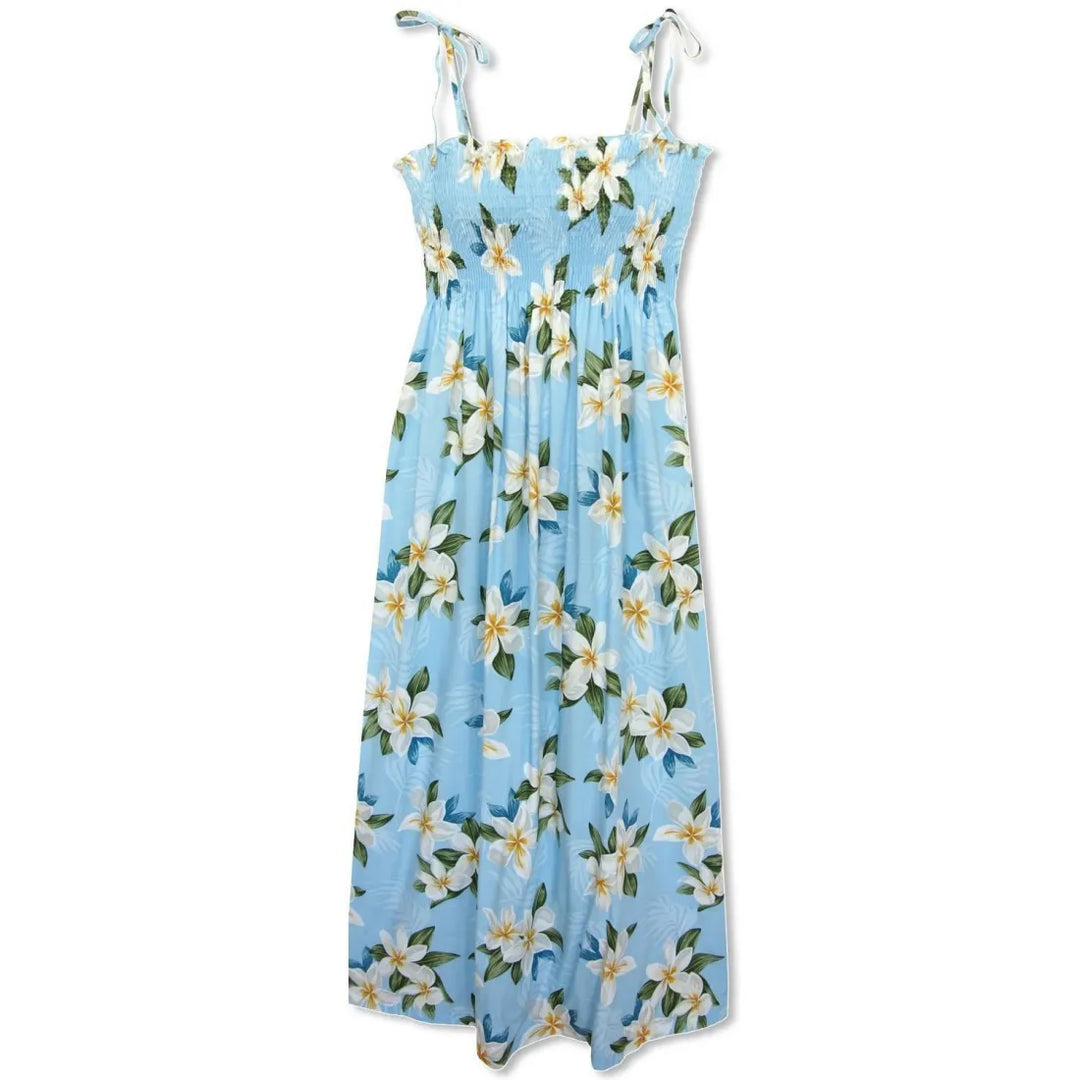 Escape Blue Maxi Hawaiian Dress - Made in Hawaii