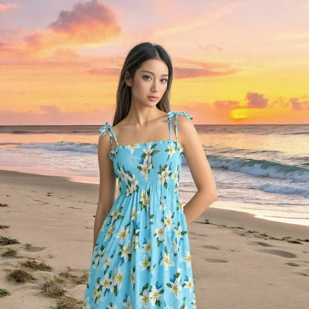 Escape Blue Moonkiss Hawaiian Dress - Made in Hawaii