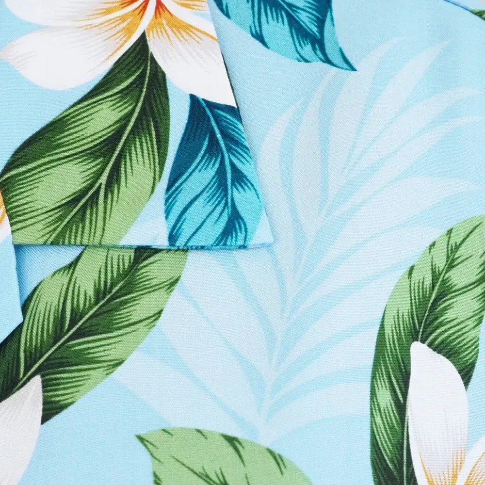 Escape Blue Women’s Hawaiian Rayon Shirt - Made in Hawaii