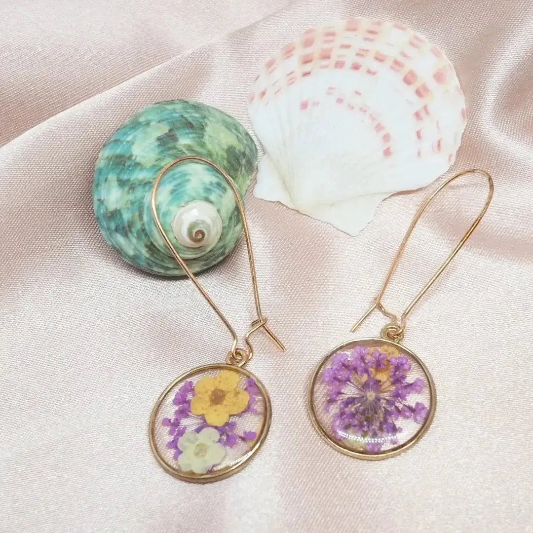 Eternal Bloom Glass Earrings - Made in Hawaii