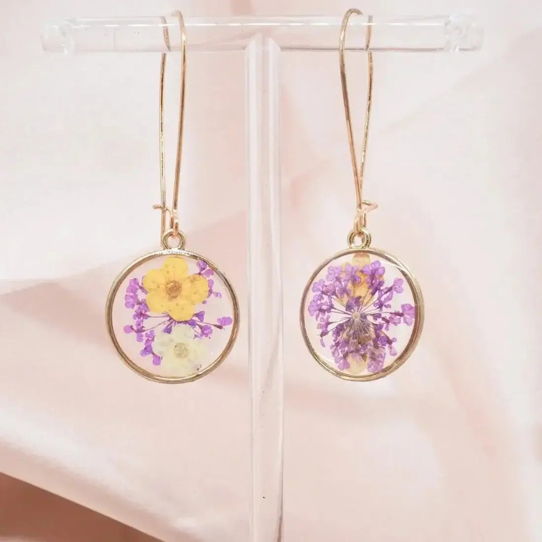 Eternal Bloom Glass Earrings - Made in Hawaii